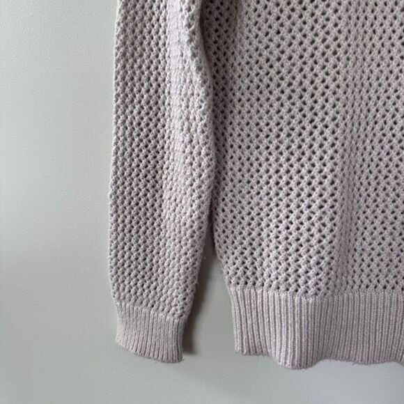 Andrea Jovine Grey Open Weave Knit Sweater - Picture 2 of 9